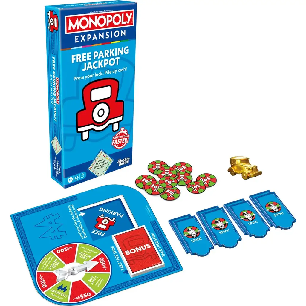 Монополи: Безплатен паркинг Джакпот допълнителна колода - Hasbro изображение 2