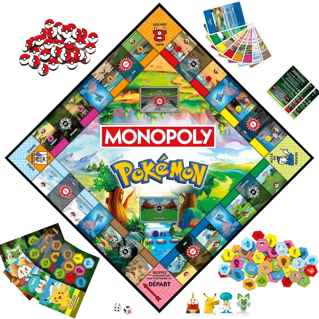 Монополи Pokémon настолна игра - Hasbro изображение 2