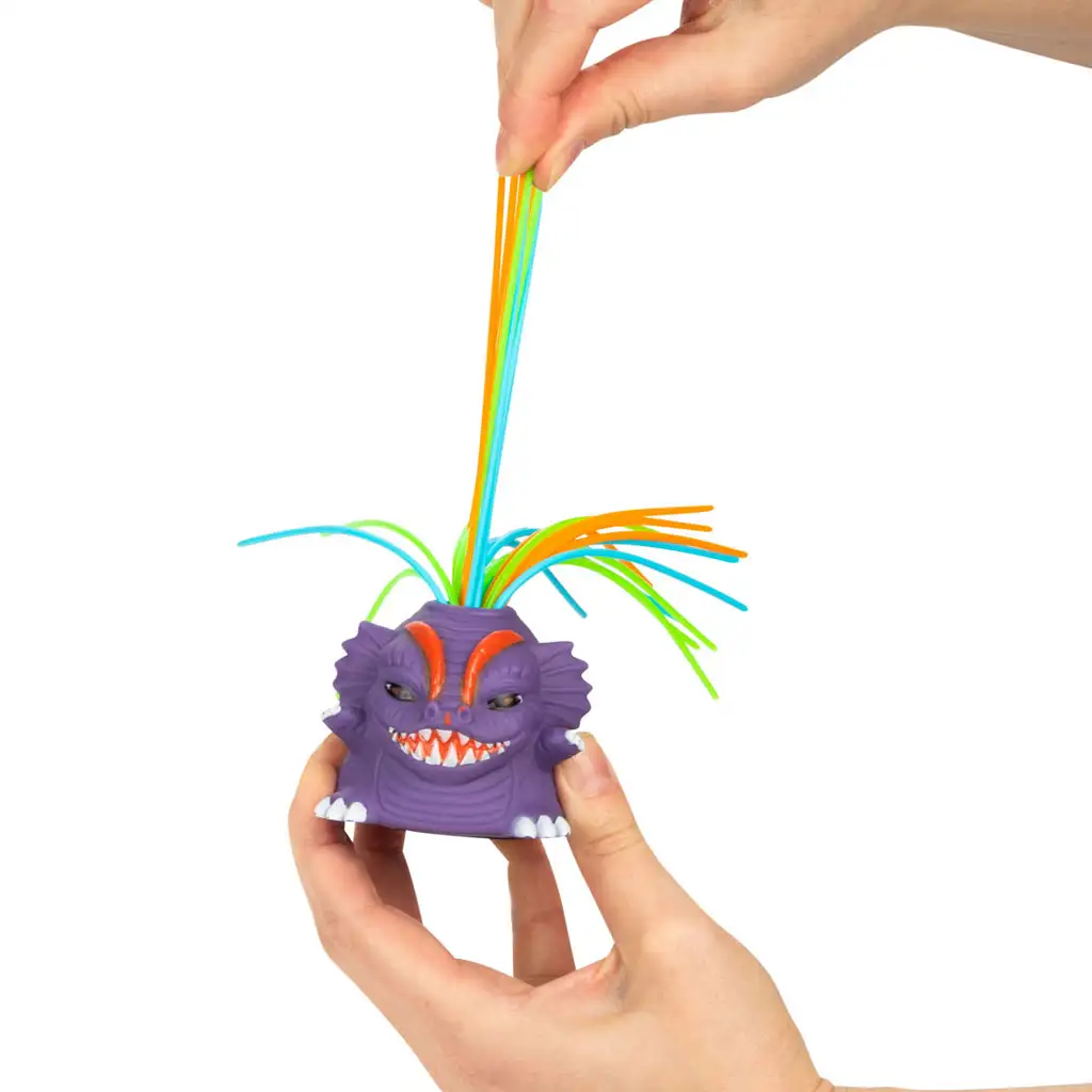 Monster Fun: Забавна фигура на чудовище с коса, която може да се разтяга в различни варианти 1бр изображение 2