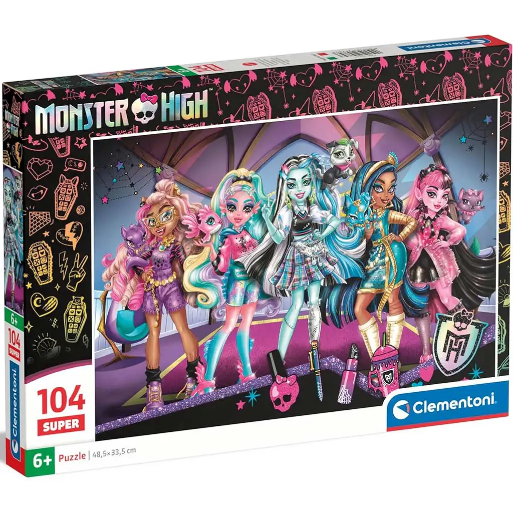 Monster High 104-частен супер пъзел - Clementoni изображение 1
