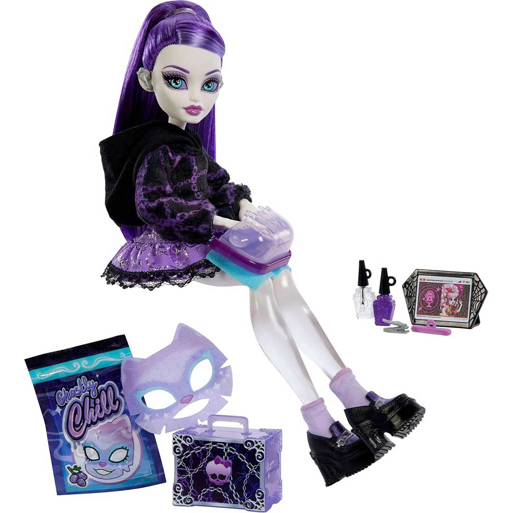 Monster High: Грим на чудовища кукла - Spectra - Mattel изображение 2