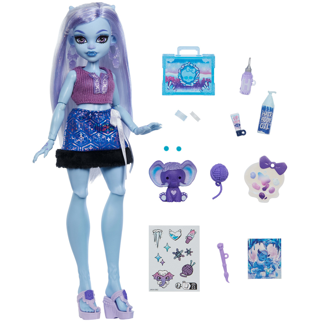 Monster High Грим за чудовища Abbey Bominable кукла с аксесоари - Mattel изображение 3