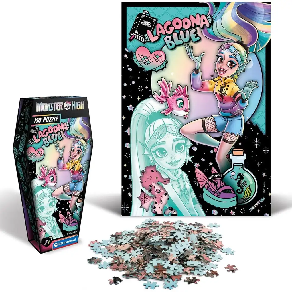Monster High Lagoona Blue 150 бр. пъзел - Clementoni изображение 1