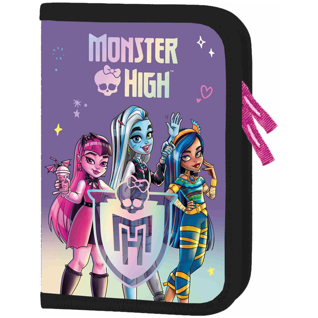 Monster High лилав разтегателен несесер 21x14x3,5cm изображение 1