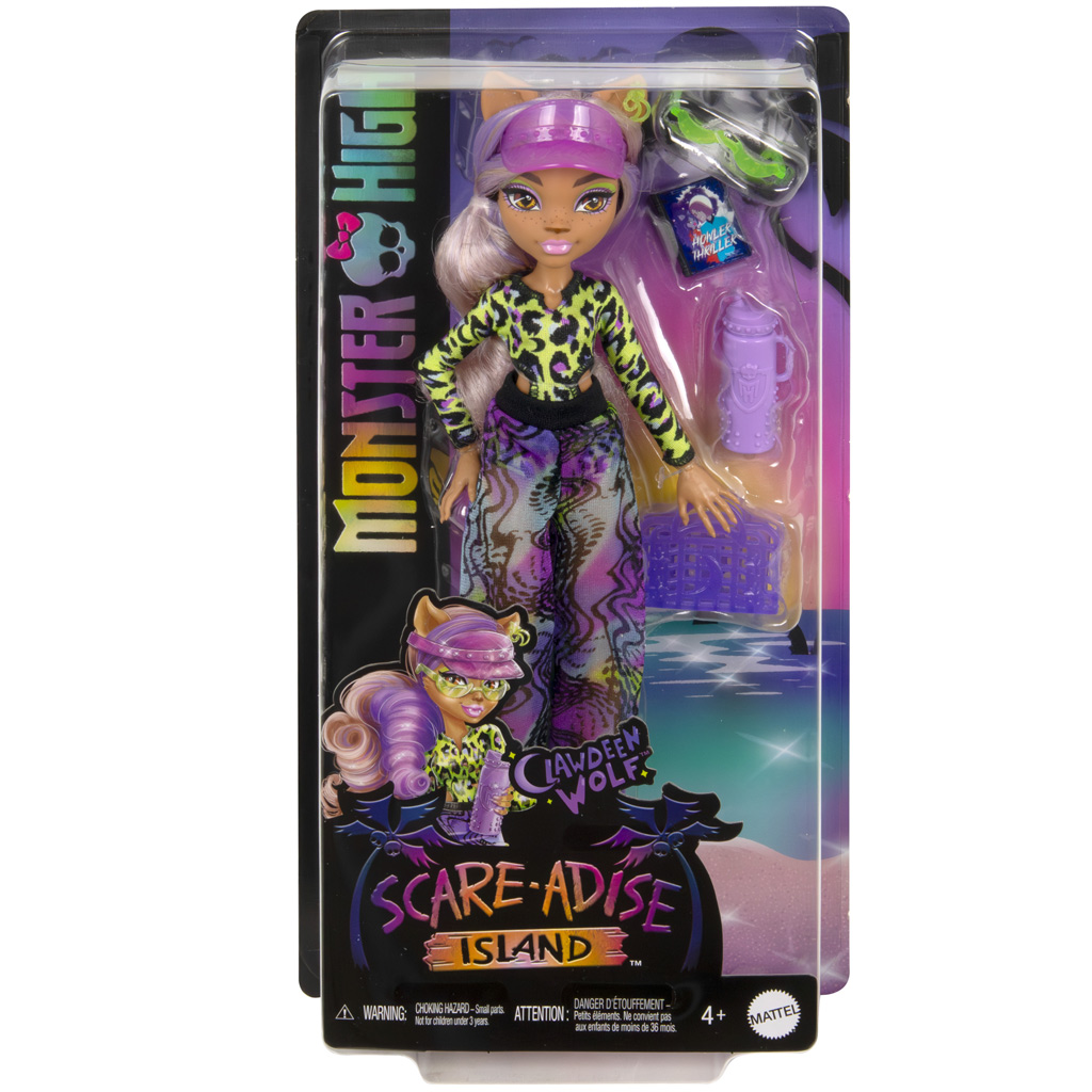 Monster High: Scare-adise Island – Clawdeen Wolf кукла с аксесоари - Mattel изображение 1