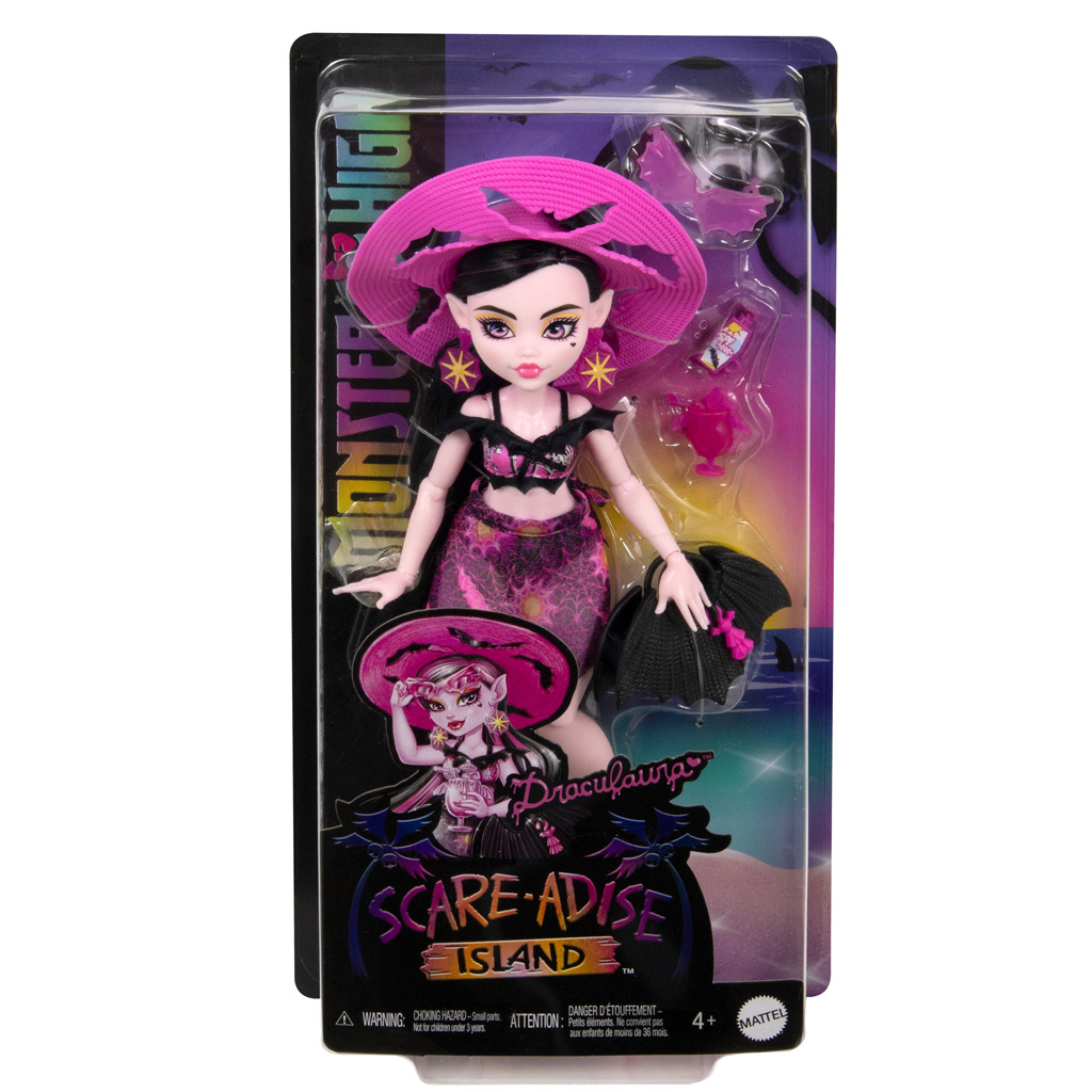 Monster High: Scare-adise Island – Draculaura кукла с аксесоари - Mattel изображение 1