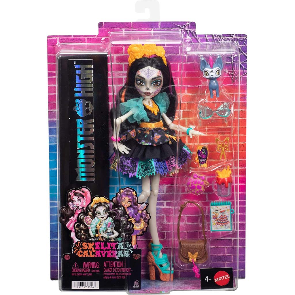 Monster High Skelita Calaveras кукла с аксесоари - Mattel изображение 1