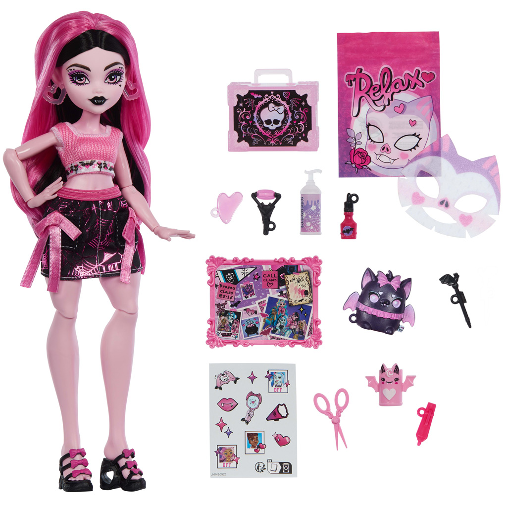 Monster High Ужасна грижа за Draculaura кукла с аксесоари - Mattel изображение 3