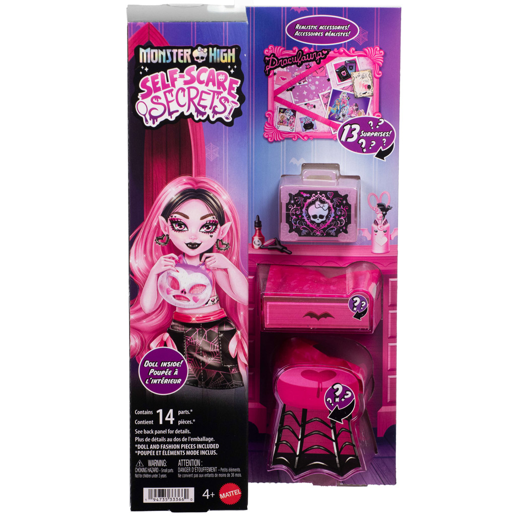 Monster High Ужасна грижа за Draculaura кукла с аксесоари - Mattel изображение 1