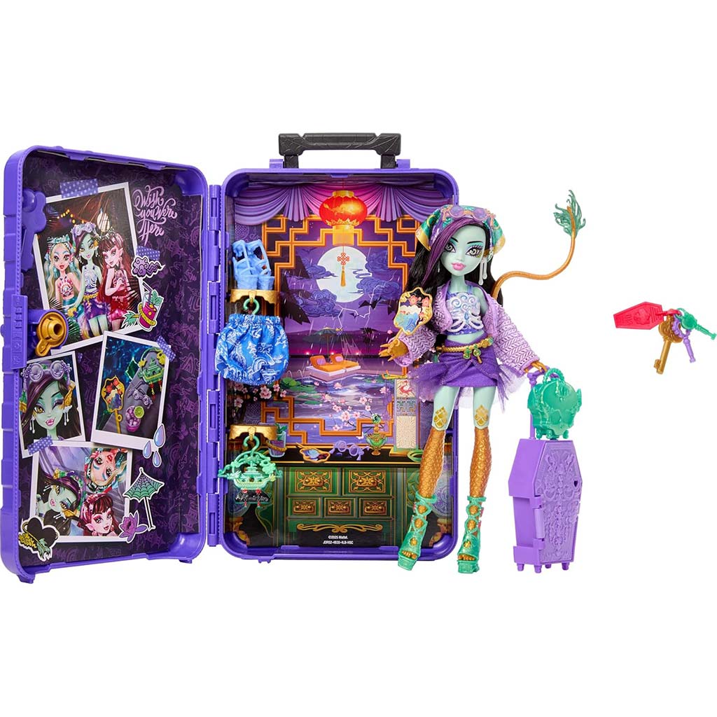 Monster High Ужасно добри приятели тайни: Ужасно пътуване кукла Jinafire Long - Mattel изображение 3