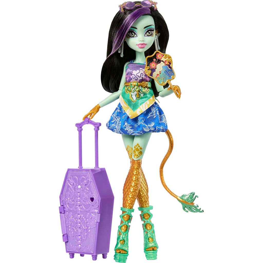 Monster High Ужасно добри приятели тайни: Ужасно пътуване кукла Jinafire Long - Mattel изображение 4