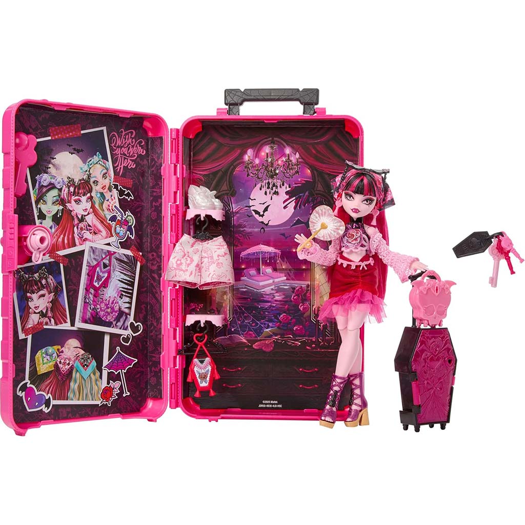 Monster High Ужасно Добри Приятели тайни: Ужасно пътуване на Draculaura кукла - Mattel изображение 4