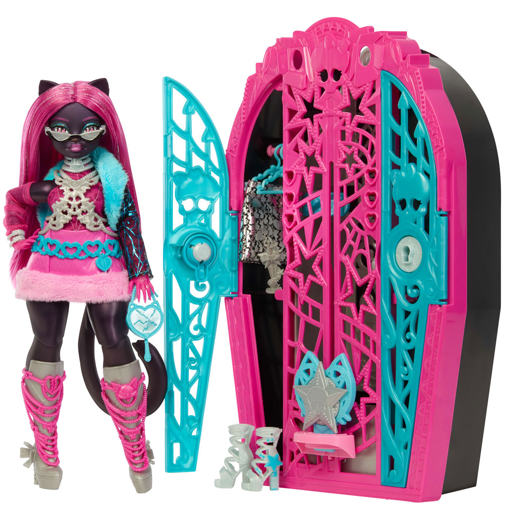 Monster High: Ужасно добри приятели тайни – Ужасно разследване на тайните на Hauntlywood кукла Catty Noir - Mattel изображение 2
