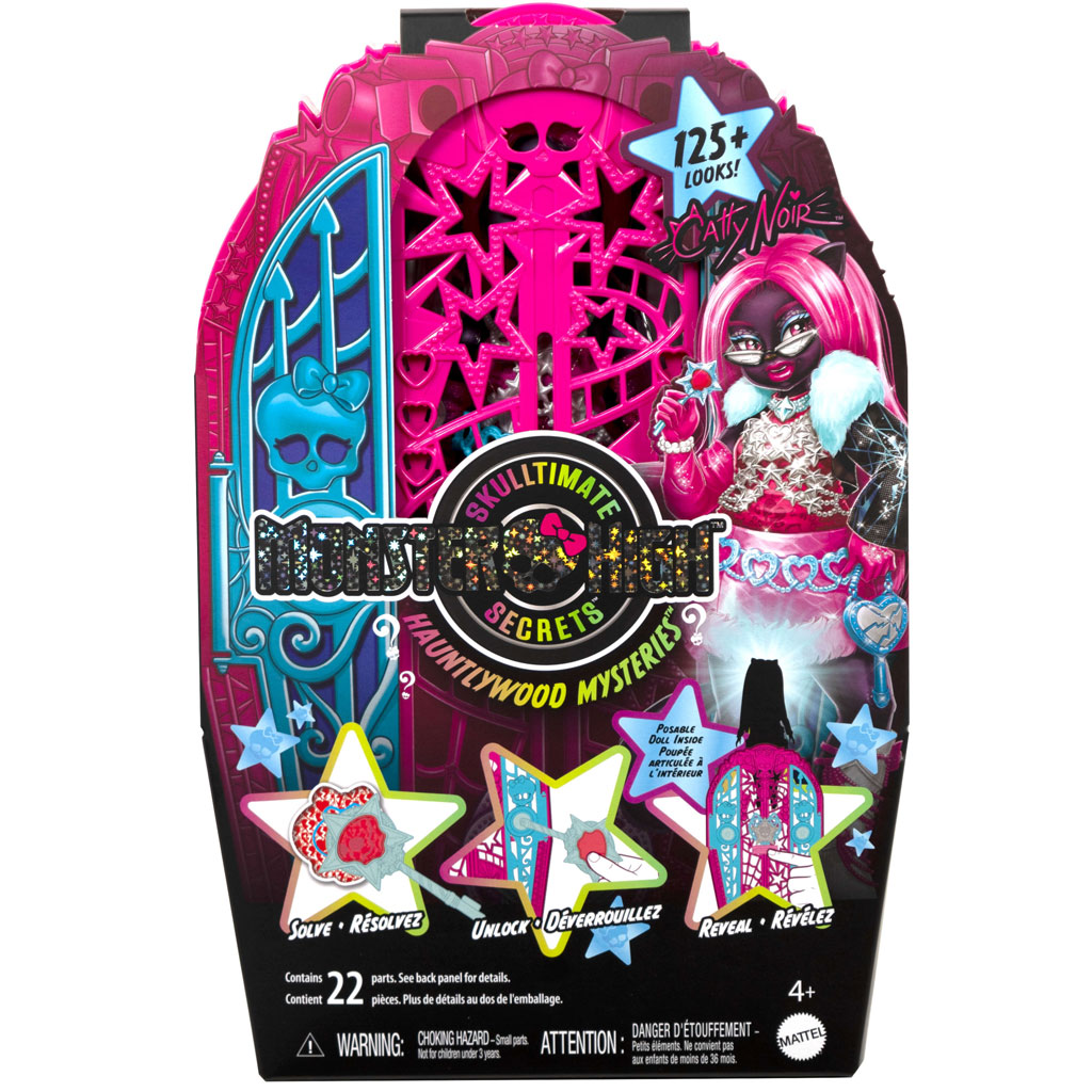 Monster High: Ужасно добри приятели тайни – Ужасно разследване на тайните на Hauntlywood кукла Catty Noir - Mattel изображение 1