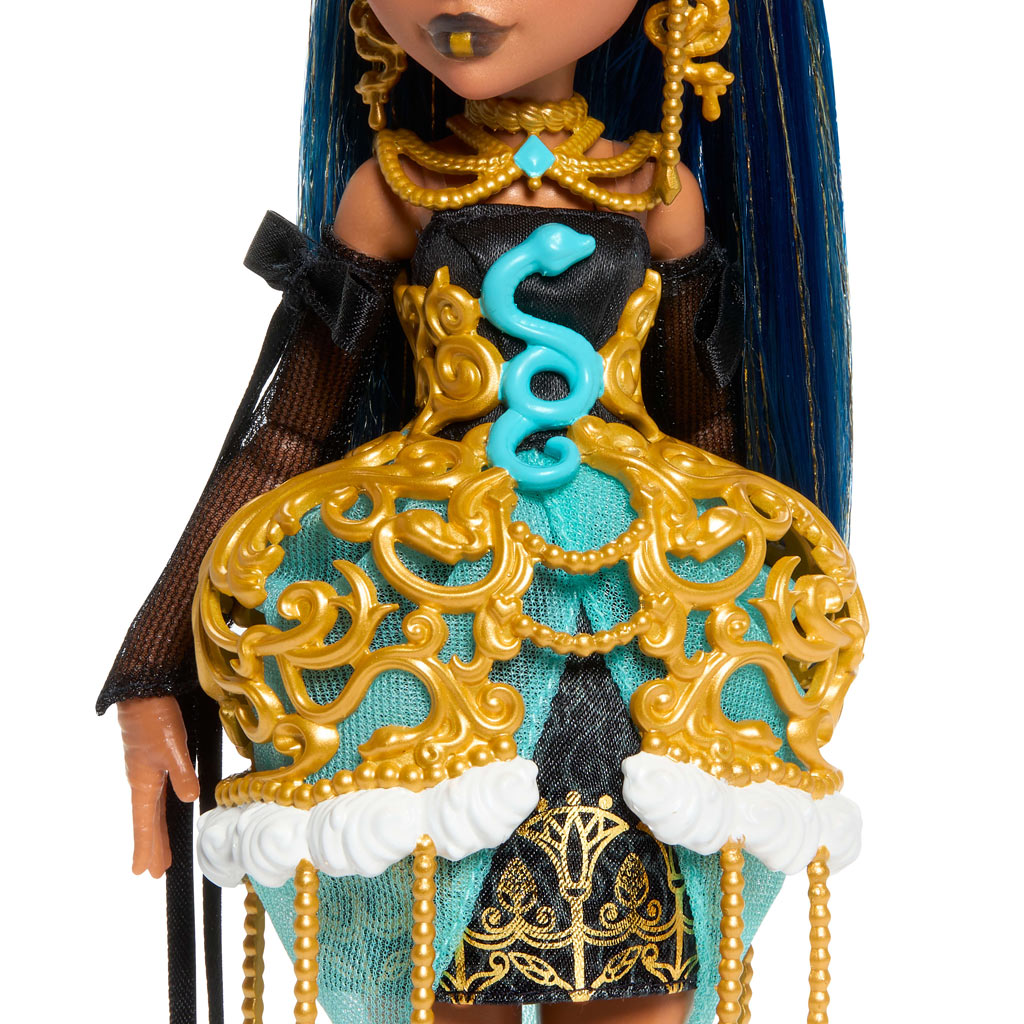 Monster High: Ужасно Сладък Рожден Ден – Cleo De Nile кукла с балон и подарък - Mattel изображение 3