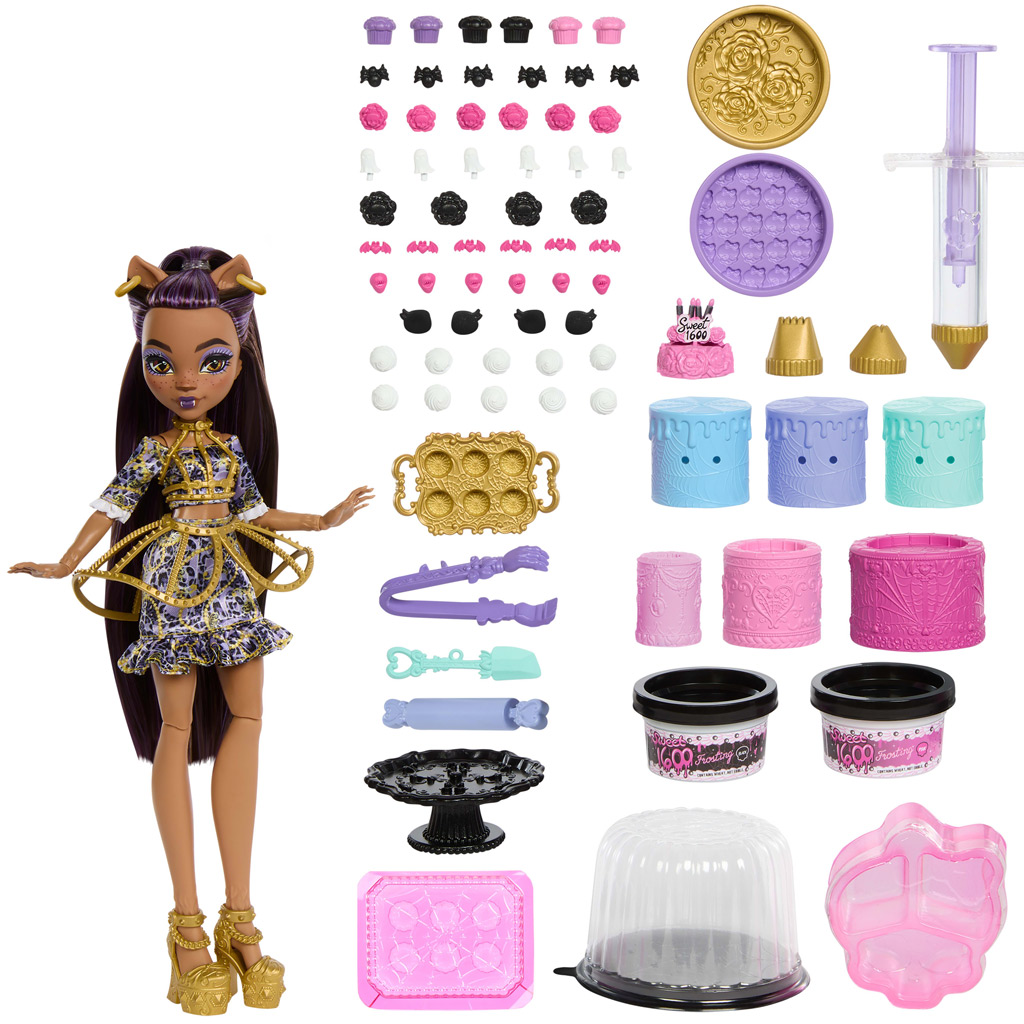 Monster High: Ужасно сладък рожден ден – Клоудийн Уулф кукла за декориране на торта - Mattel изображение 2