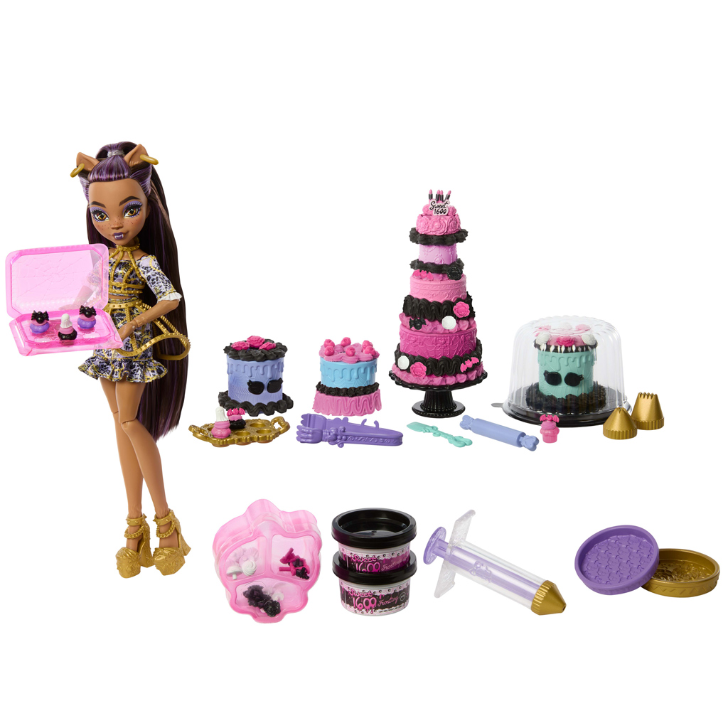 Monster High: Ужасно сладък рожден ден – Клоудийн Уулф кукла за декориране на торта - Mattel изображение 3