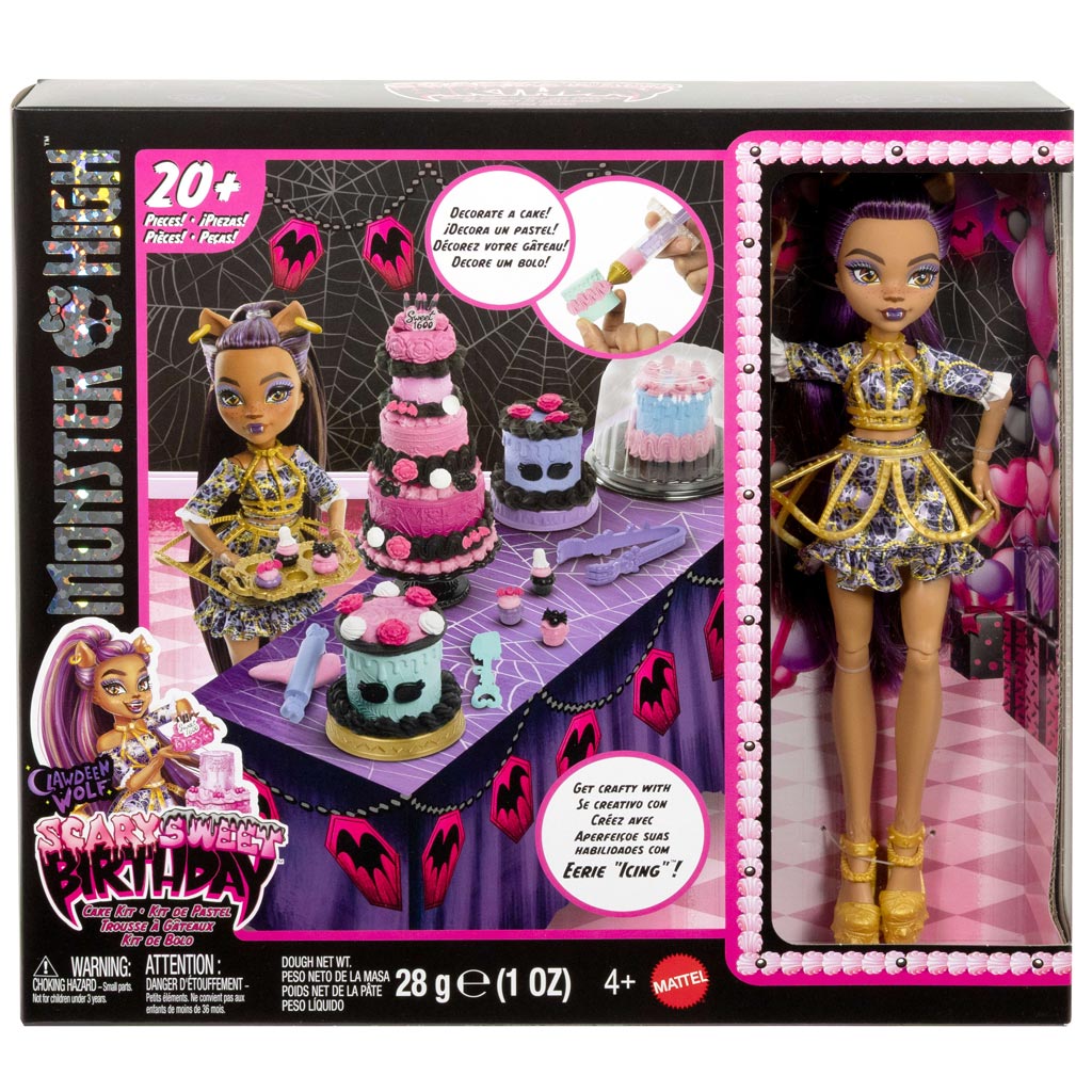 Monster High: Ужасно сладък рожден ден – Клоудийн Уулф кукла за декориране на торта - Mattel изображение 1