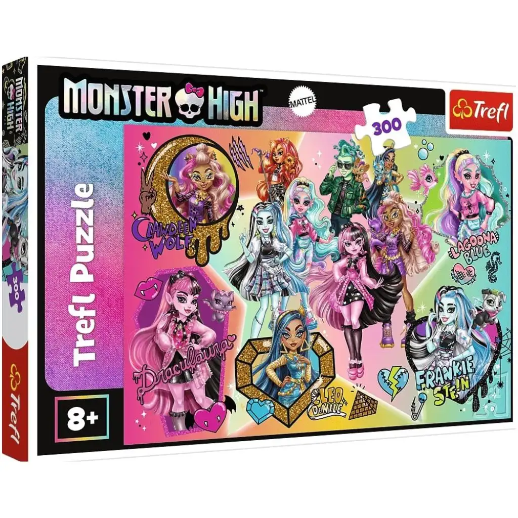 Monster High върховни чудовища приятелки 300 части пъзел - Trefl изображение 1