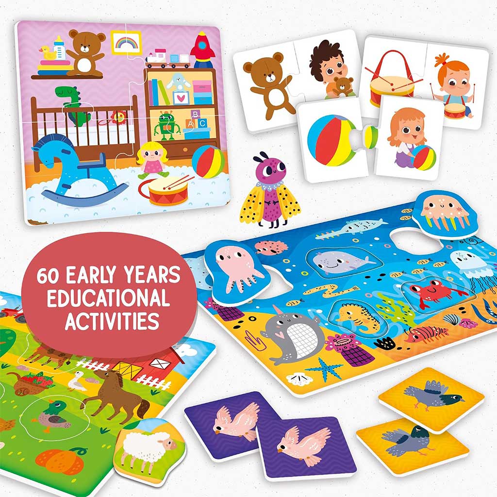 Montessori Бебе: Колекция от Играчки с 60бр игри за развитие на умения - Lisciani изображение 2
