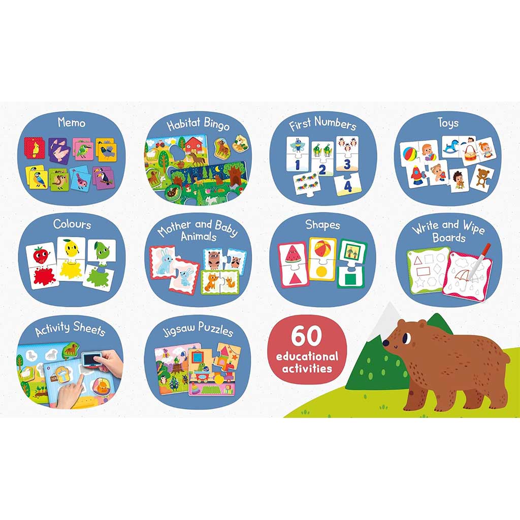 Montessori Бебе: Колекция от Играчки с 60бр игри за развитие на умения - Lisciani изображение 4