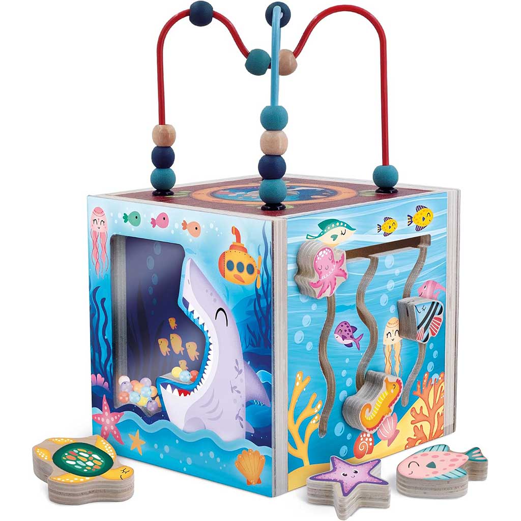 Montessori Дървена сензорна игра за развитие на умения - Подводен свят - Lisciani изображение 3