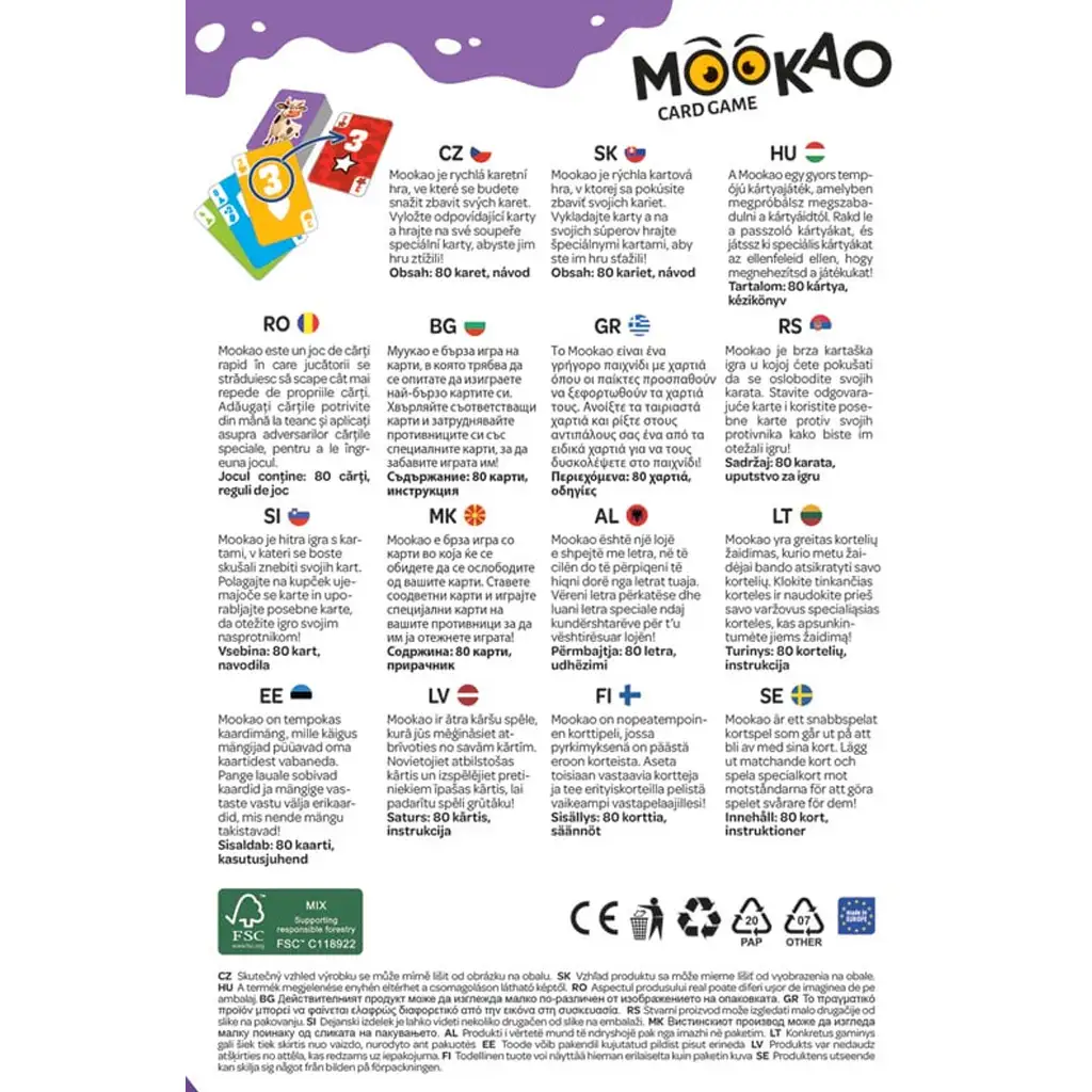 Mookao кравички карти игра - Trefl изображение 3