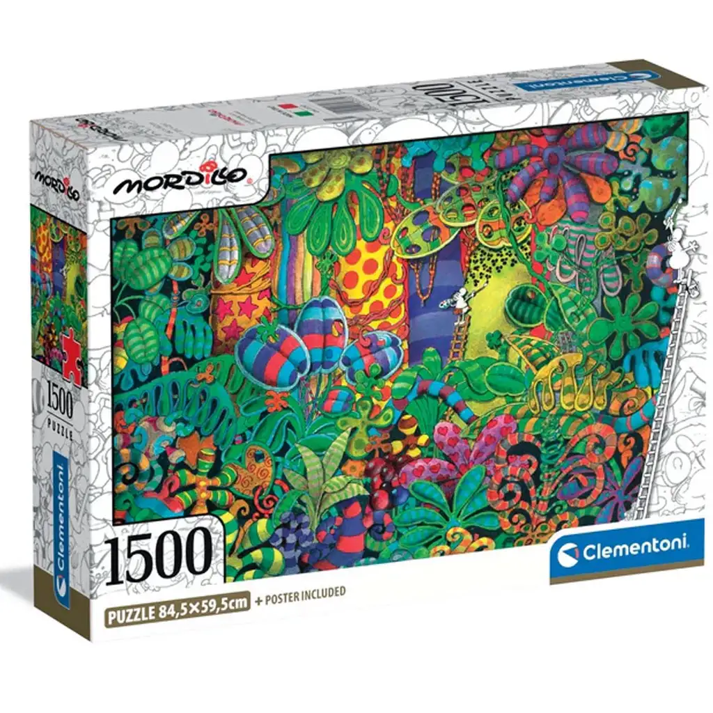 Mordillo A художник 1500db-os компакт пъзел - Clementoni изображение 1
