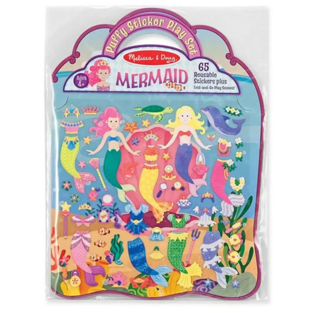 Русалка пухкава стикерна комплектация - Melissa & Doug изображение 1