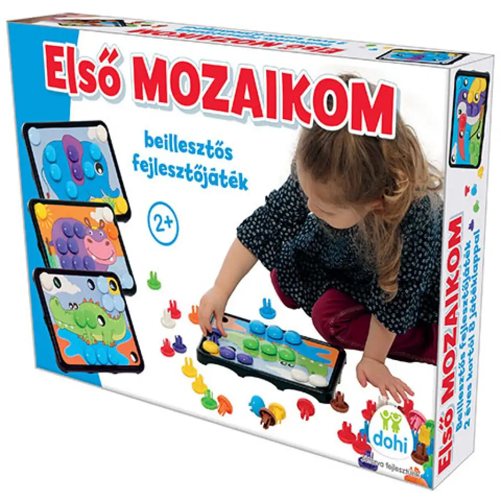 Моята първа мозайка - Диви животни развиваща игра изображение 1