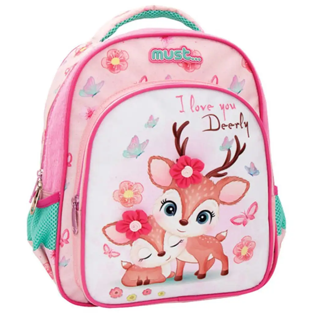 Must: I love you Deerly сладък елен раница 27x10x31 см изображение 1