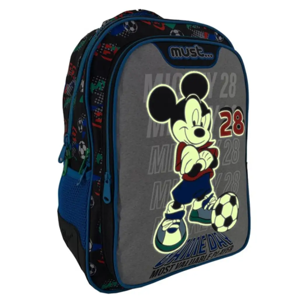 Must: Mickey Mouse Игрален ден училищна чанта, раница 32x18x43cm изображение 3