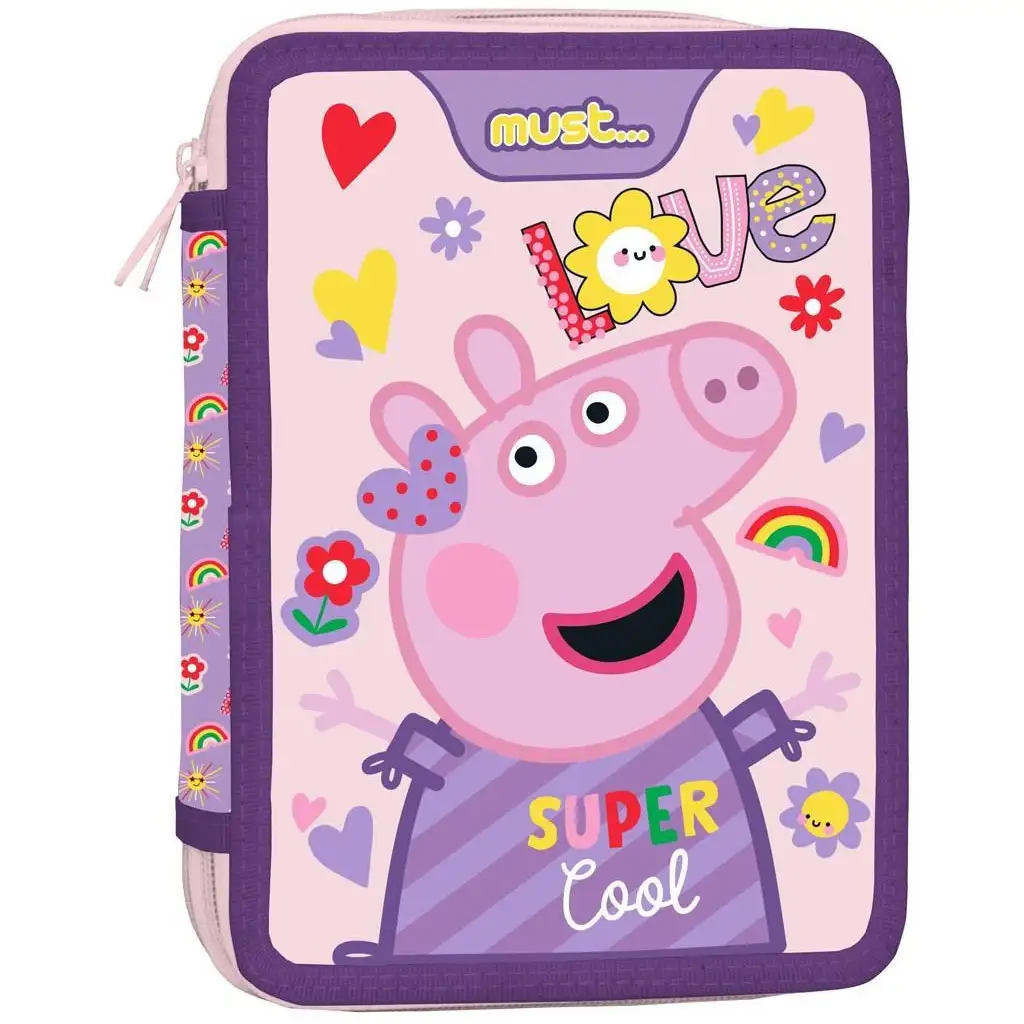 Must: Peppa Pig двуетажен пълнен несесер 15x21x5cm изображение 1