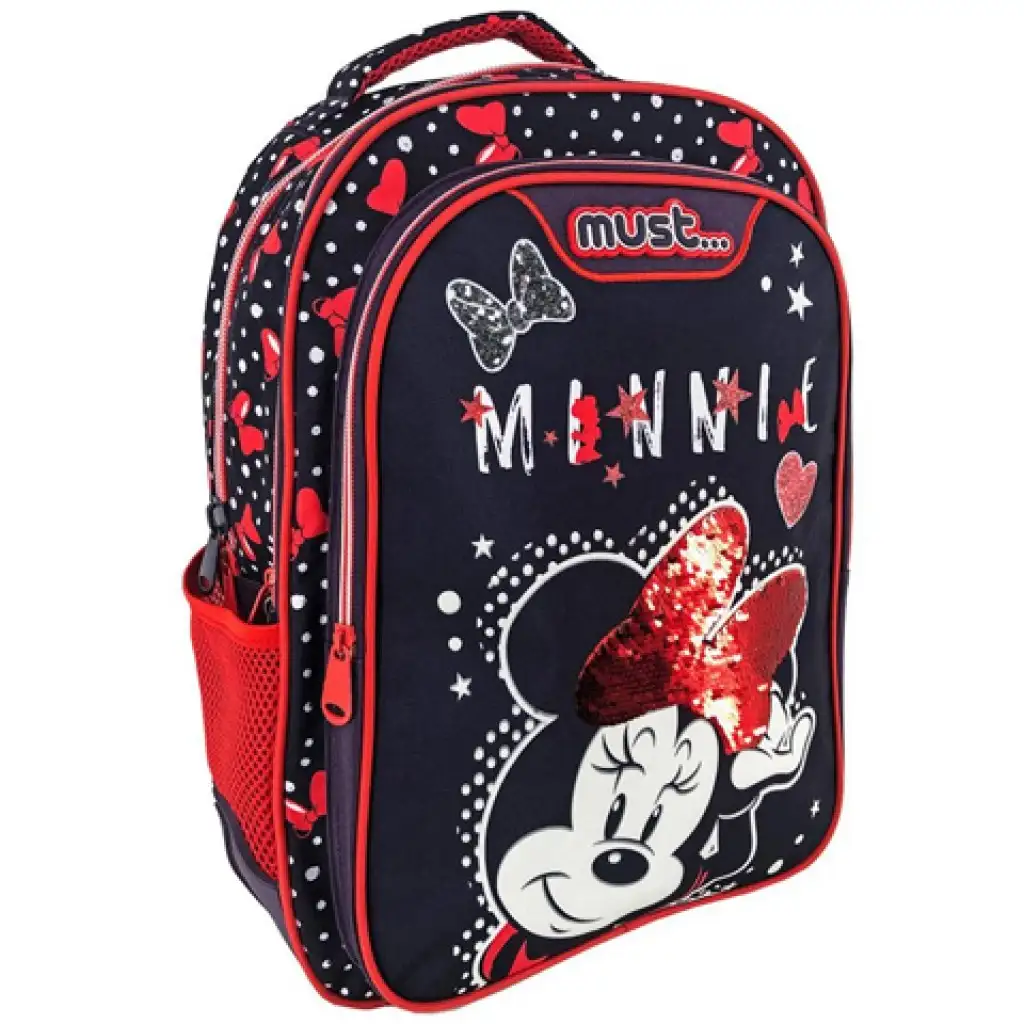 Must: Раница с Minnie Mouse в тъмносиньо и червено, 32x18x43cm изображение 1