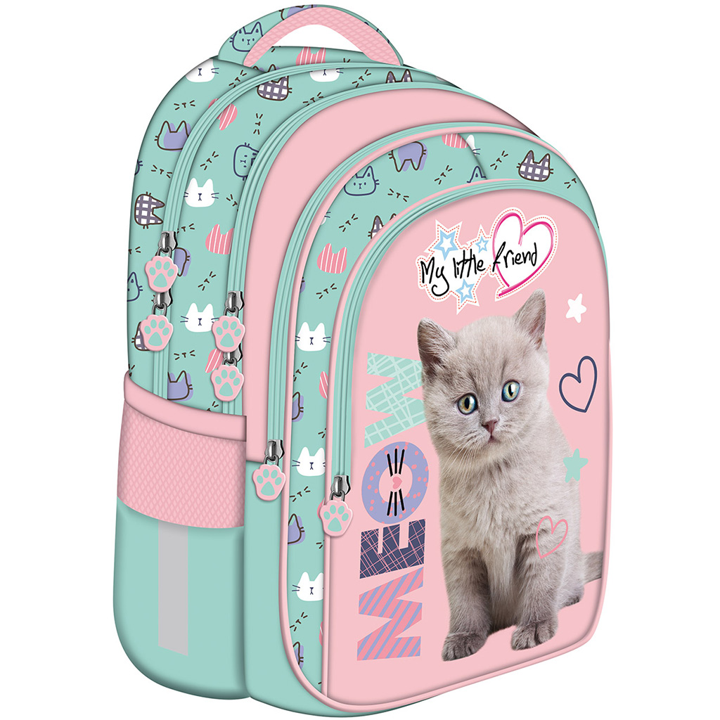 My Little Friend Fluffy Kitty котешка ученическа раница, раница BPL58 44x31x19cm изображение 1