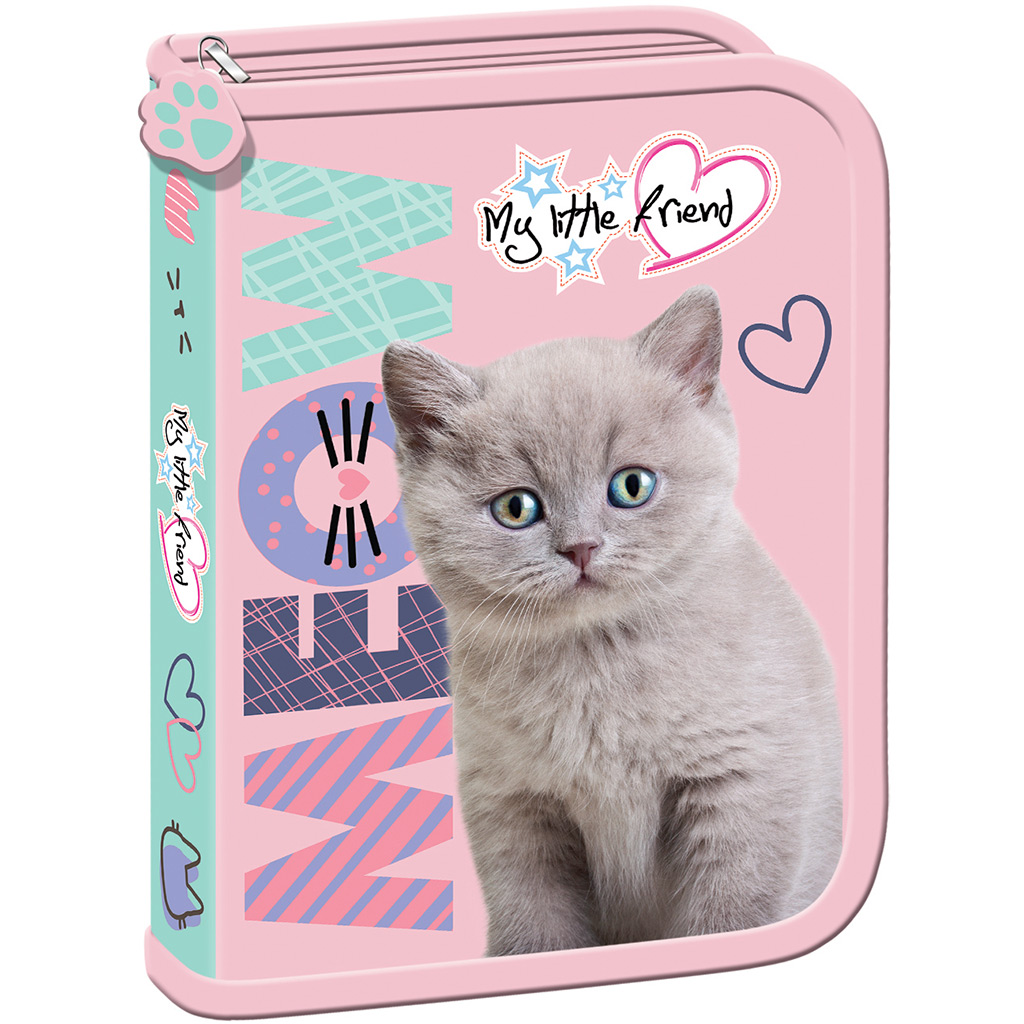 My Little Friend котешки сгъваем несесер 20,5x13,5x3,5cm изображение 1