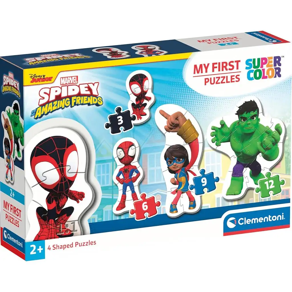 MyFirst Puzzle: 4 в 1 Спайдър и приятелите му Supercolor пъзел - Clementoni изображение 1