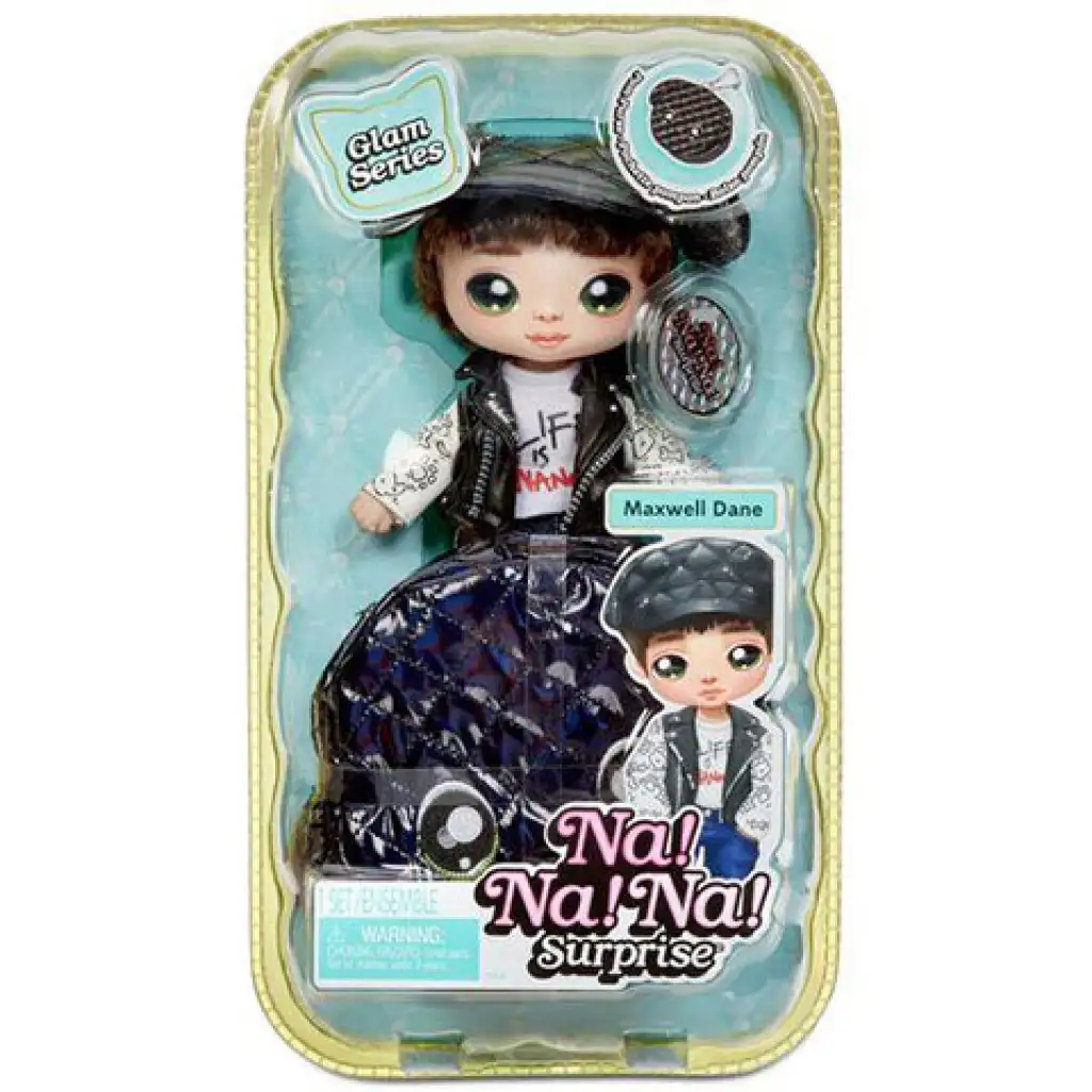 Na! Na! Na! Surprise: 2 в 1 Glam Metallic изненада модна кукла с портмоне - Maxwell Dane изображение 1