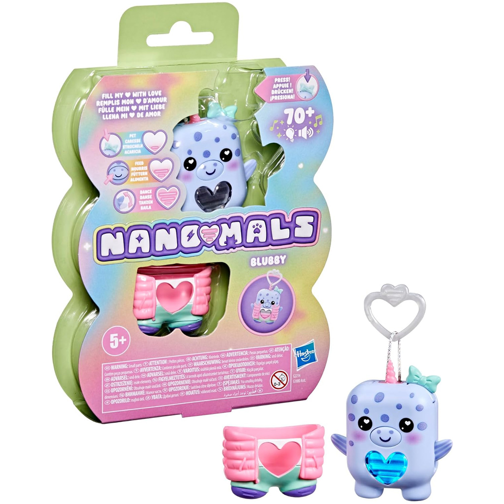 Nano-малс: Blubby интерактивна електронна фигура на нарвал – Hasbro изображение 1