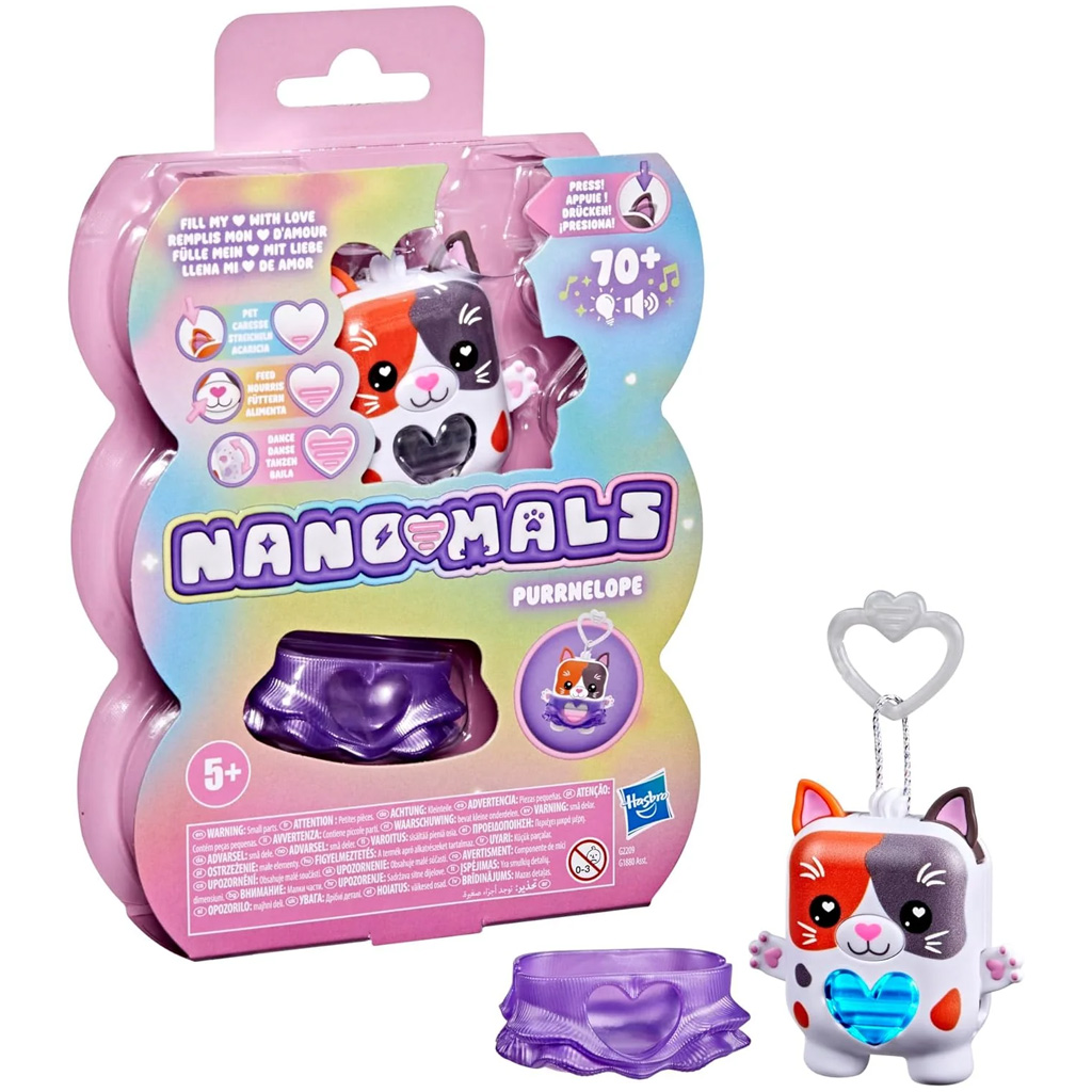 Nano-mals: Интерактивна електронна фигура на котка Пърнелоп – Hasbro изображение 1
