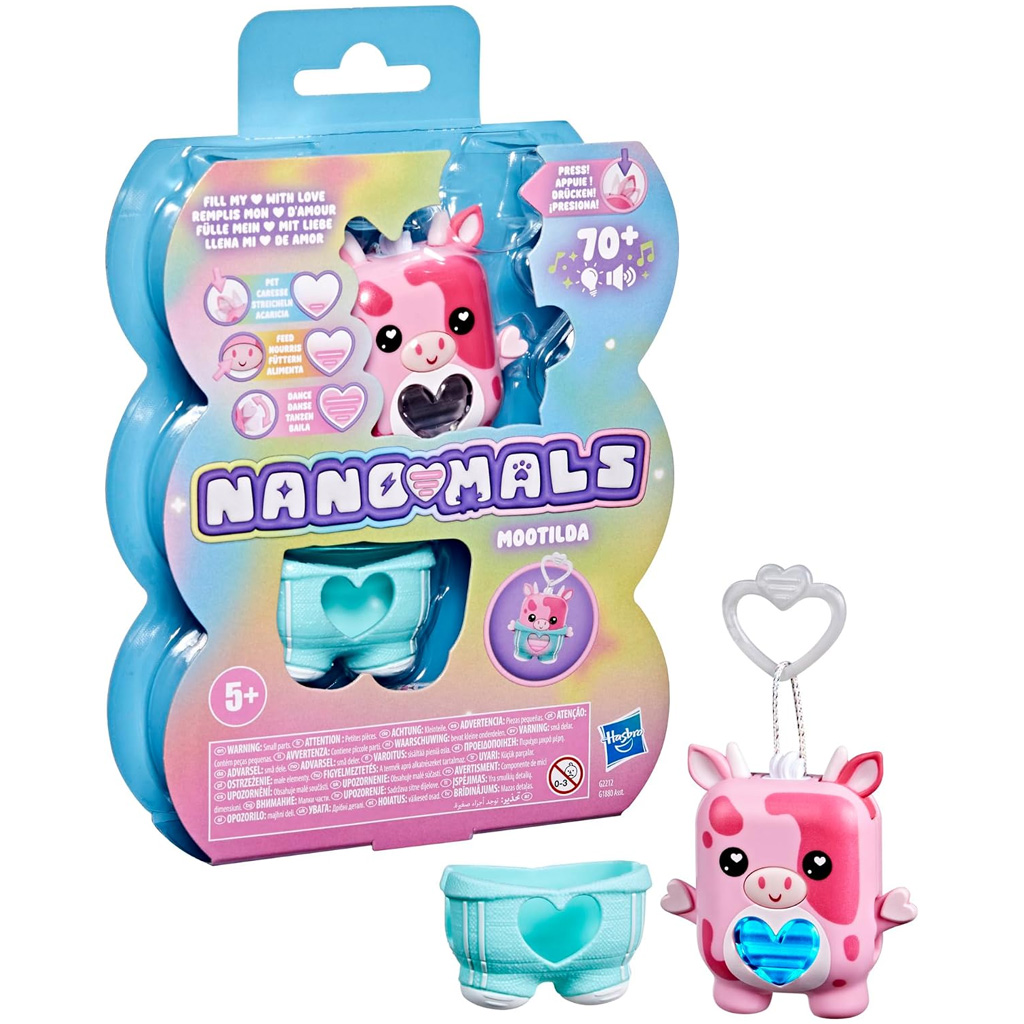 Nano-малс: Mootilda интерактивна електронна кравичка фигура – Hasbro изображение 1