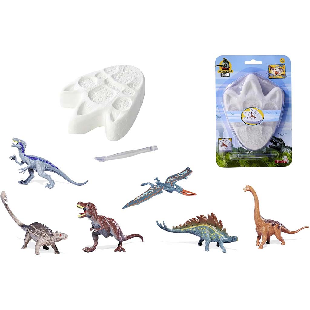 Nature World Dino - Изненада с отпечатъци от динозавър - комплект за изкопаване - Simba Toys изображение 2
