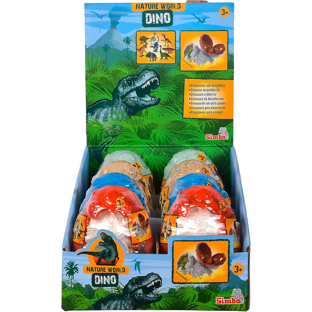 Nature World Dino – Изненадващ динозавър археологически комплект в яйце - Simba Toys изображение 1