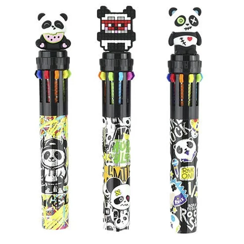 Nebulo: 10 цветен химикал Panda дизайн различни 1бр изображение 1