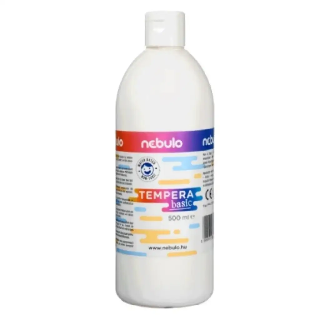 Nebulo: Бяла течна темперна боя в бутилка 500ml изображение 1