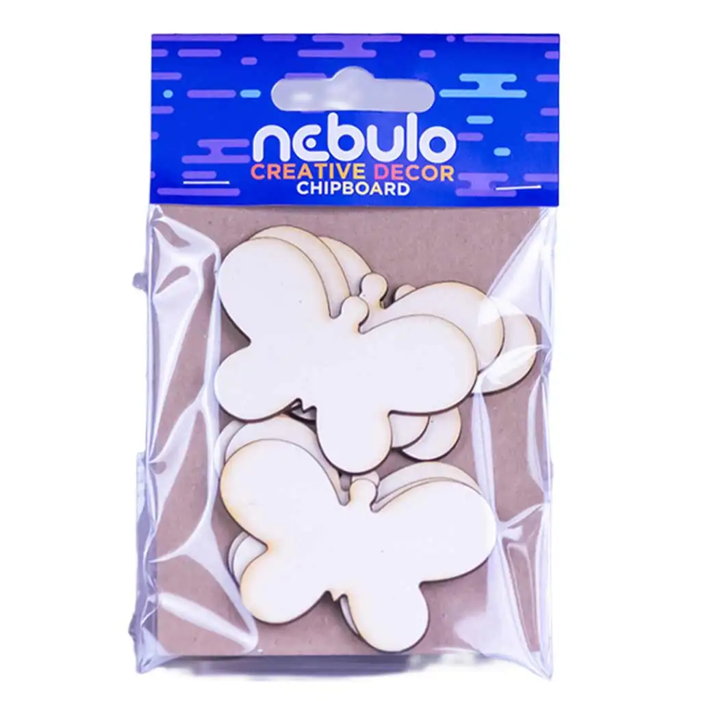 Nebulo: Декорация от картон с пеперуди, комплект от 6 броя изображение 1