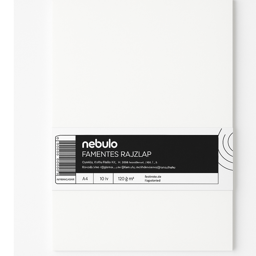 Nebulo: Хартия с лента за рисуване A/4 10бр. изображение 1