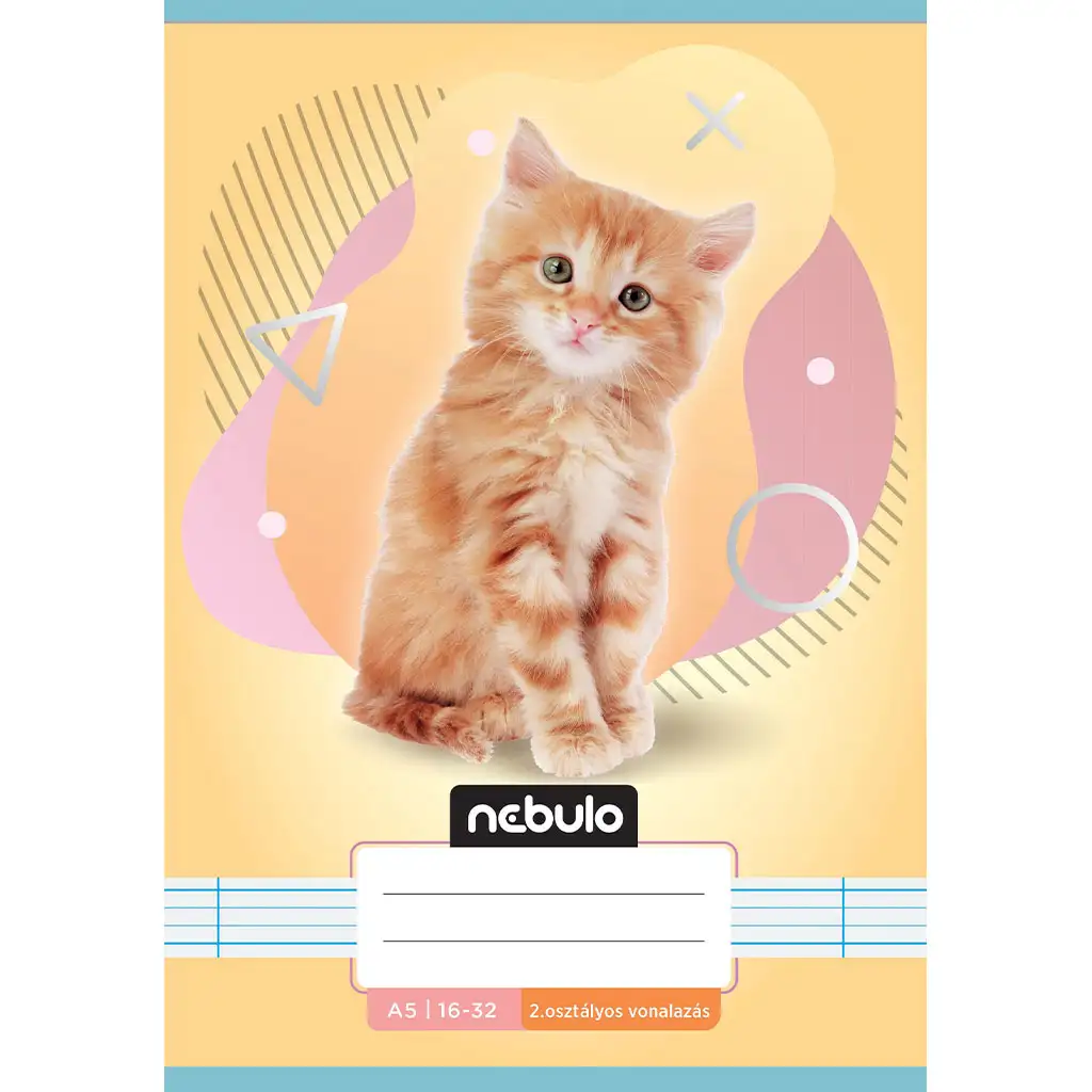 Nebulo: Плътно 2. клас тетрадка A5 16-32 Животински - Котешка изображение 1