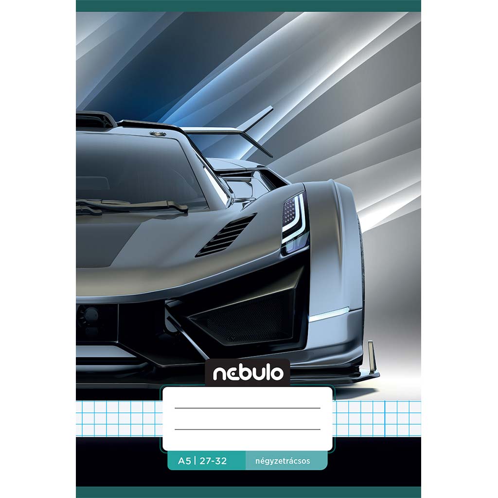 Nebulo: Спортна кола с каре модел тетрадка 27-32 A/5 изображение 1