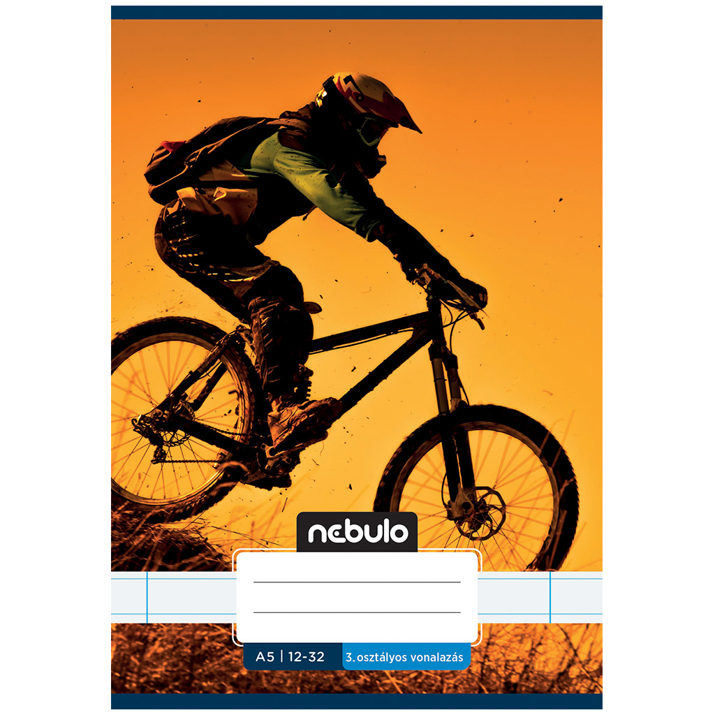 Nebulo: Тетрадка с мотив на планински велосипед за 3-ти клас 12-32 A/5 изображение 1